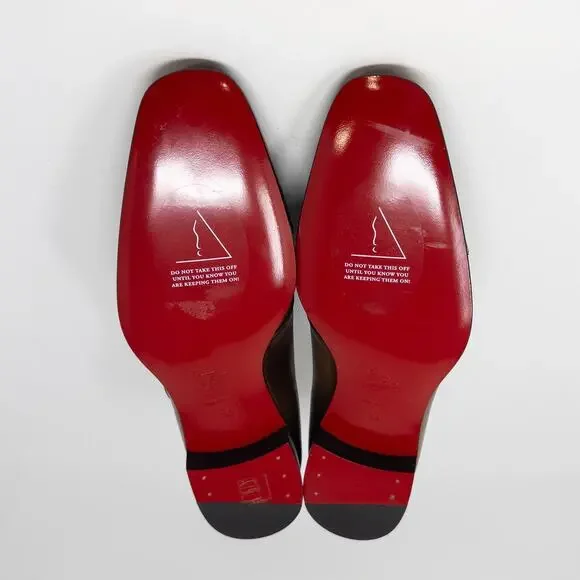 Christian Louboutin Mortimer Brown Leather Monk Strap  display picture 1